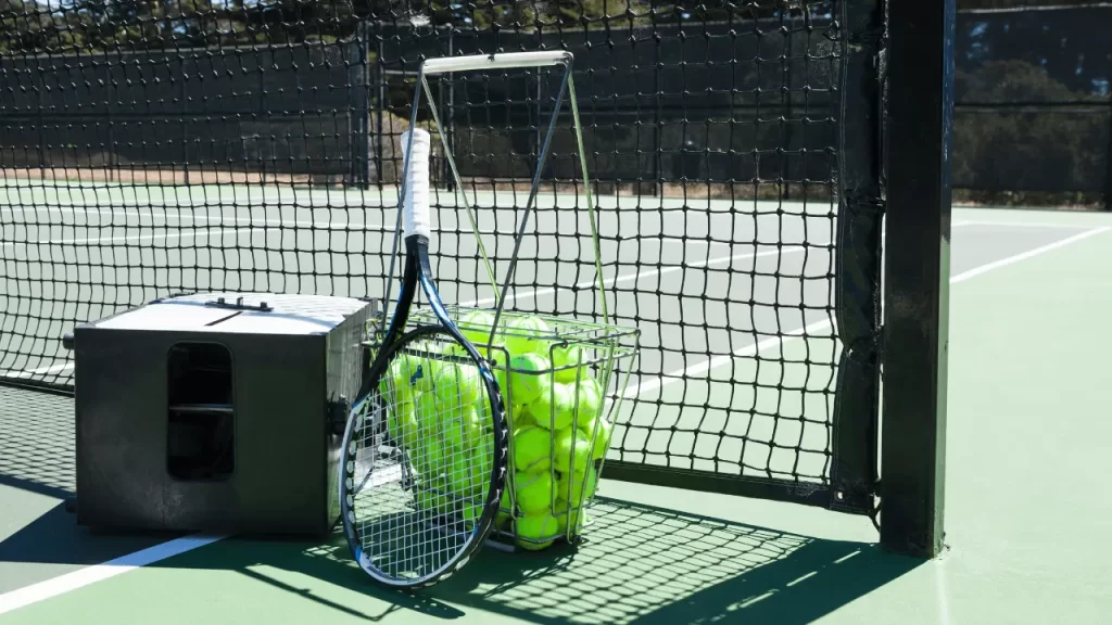 Practice Using a Tennis Ball Machine