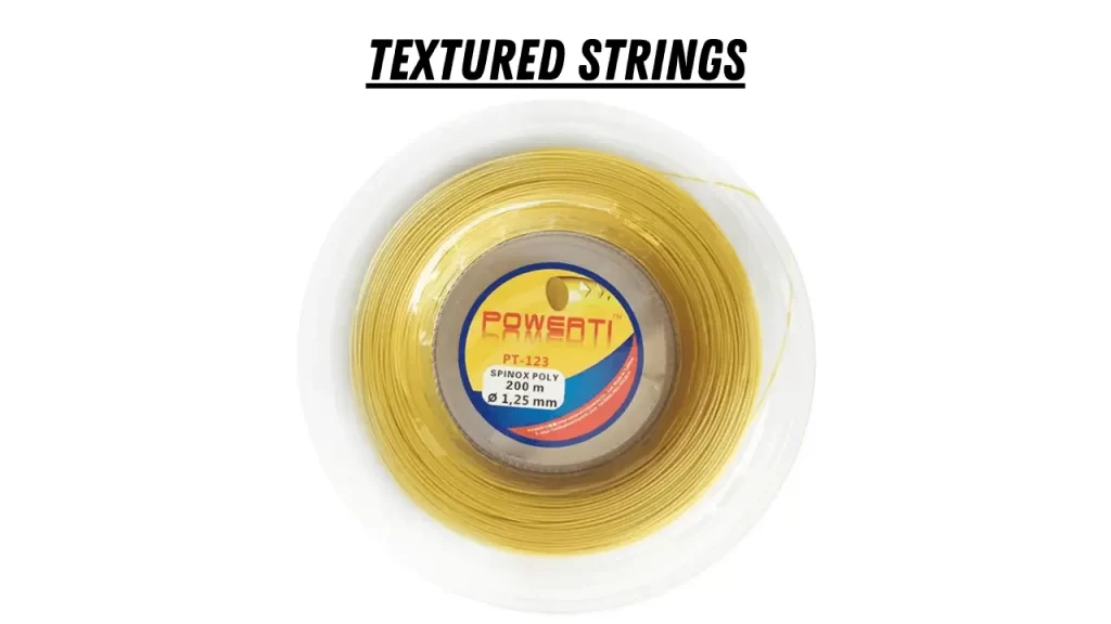 Tennis Racket Textured Strings