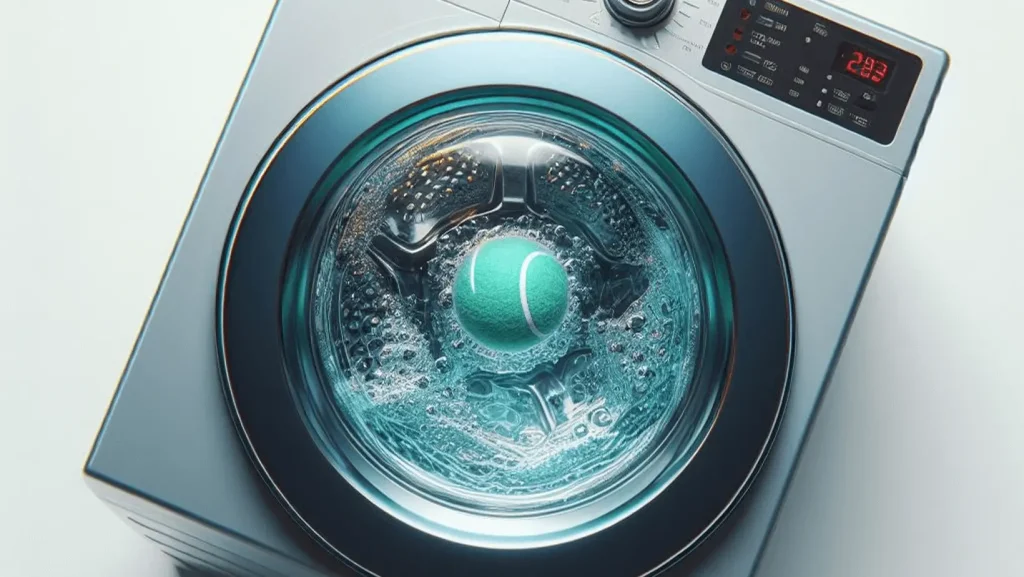 Cleaning Tennis Ball in Washing Machine