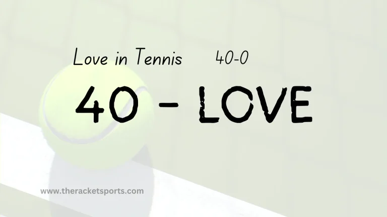 Love in Tennis